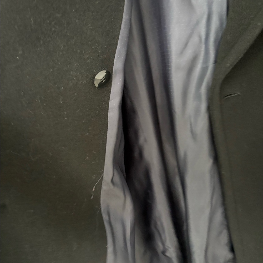 Sézane Black Double-Breasted Coat size 42 - Picture 4 of 5